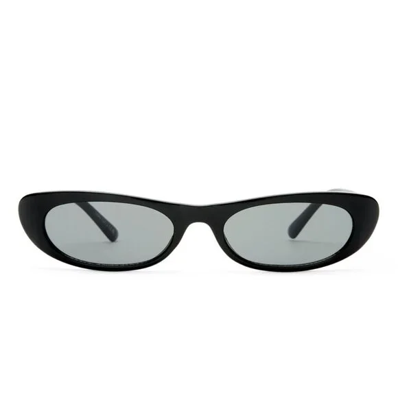 AIRE Avior in Black oval cateye skinny sunglasses - Picture 7 of 7